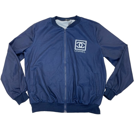 CC Fashion Bomber Jacket M/L Blue - Picture 9 of 14